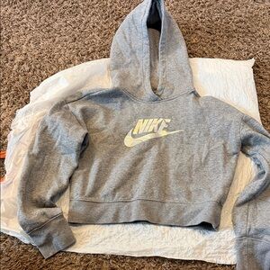 Nike Heather Gray Hoodie with Logo